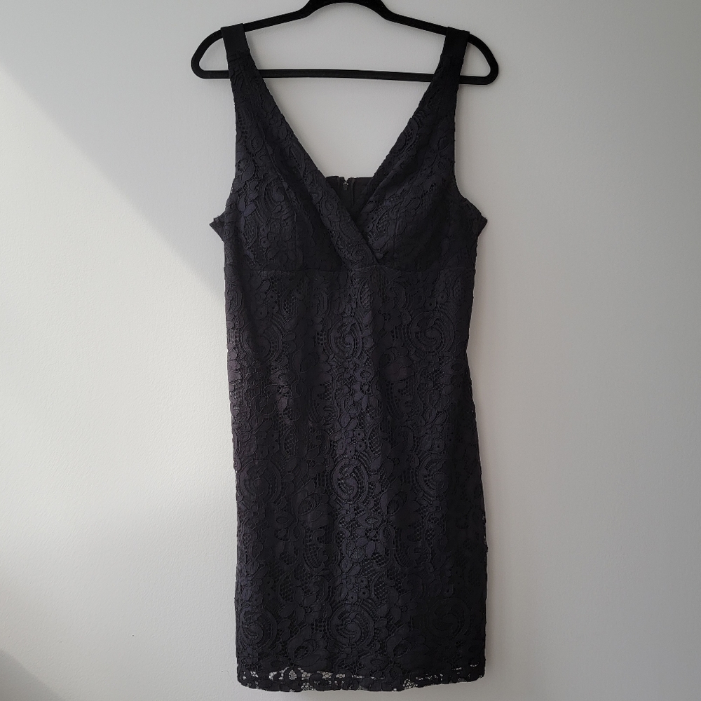 Le Chateau Lace Little Black Dress XL